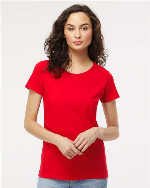 M&O - Camiseta dorada suave al tacto para mujer - 4810