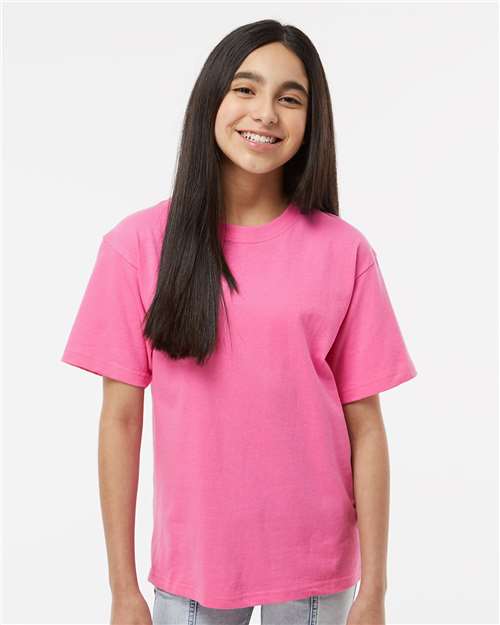 M&O - Camiseta juvenil dorada suave al tacto - 4850