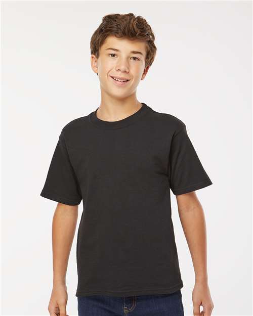 M&O - Camiseta juvenil dorada suave al tacto - 4850