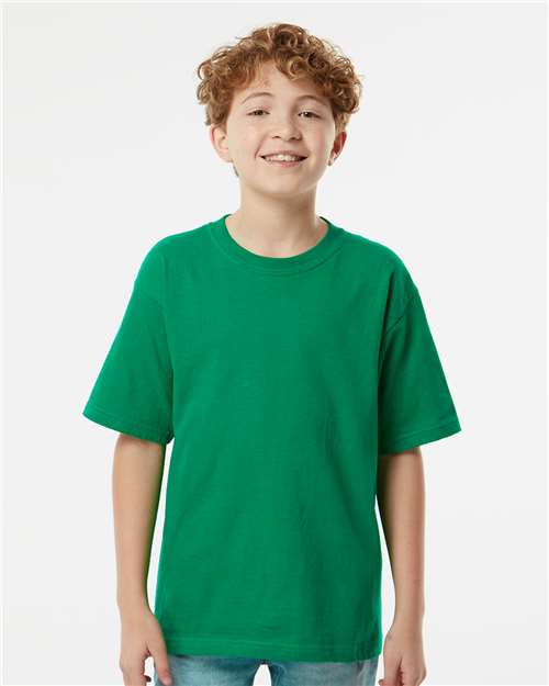 M&O - Camiseta juvenil dorada suave al tacto - 4850
