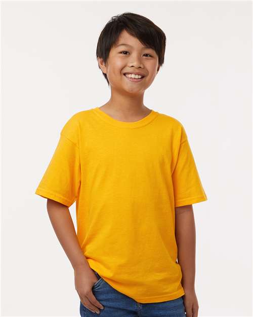 M&O - Camiseta juvenil dorada suave al tacto - 4850