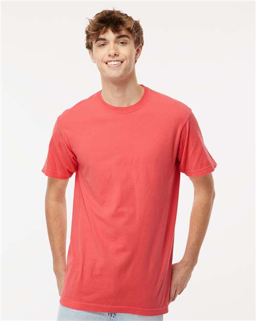 M&O - Camiseta unisex vintage teñida en prenda - 6500M