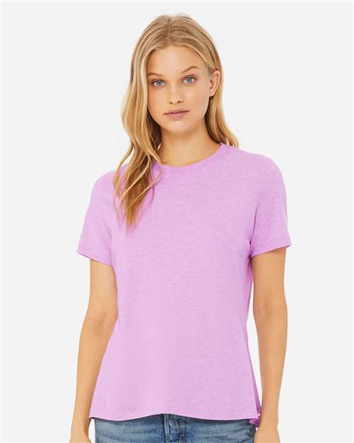 BELLA + CANVAS - Camiseta de corte relajado para mujer con tejido CVC jaspeado - 6400CVC