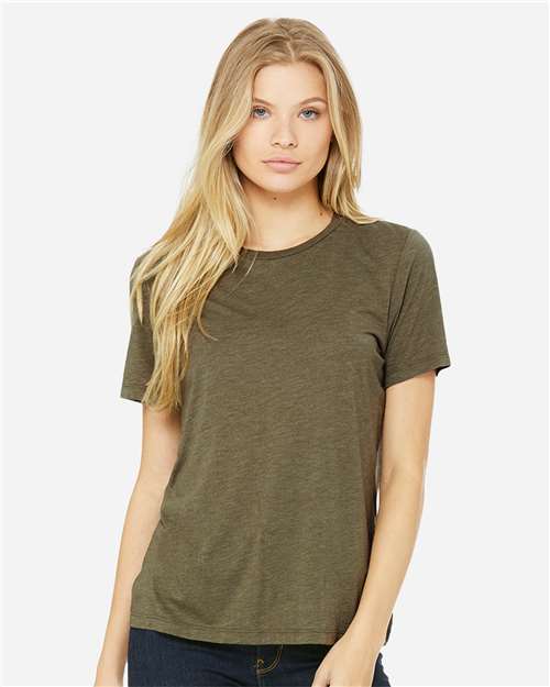 BELLA + CANVAS - Camiseta de triblend de corte relajado para mujer - 6413