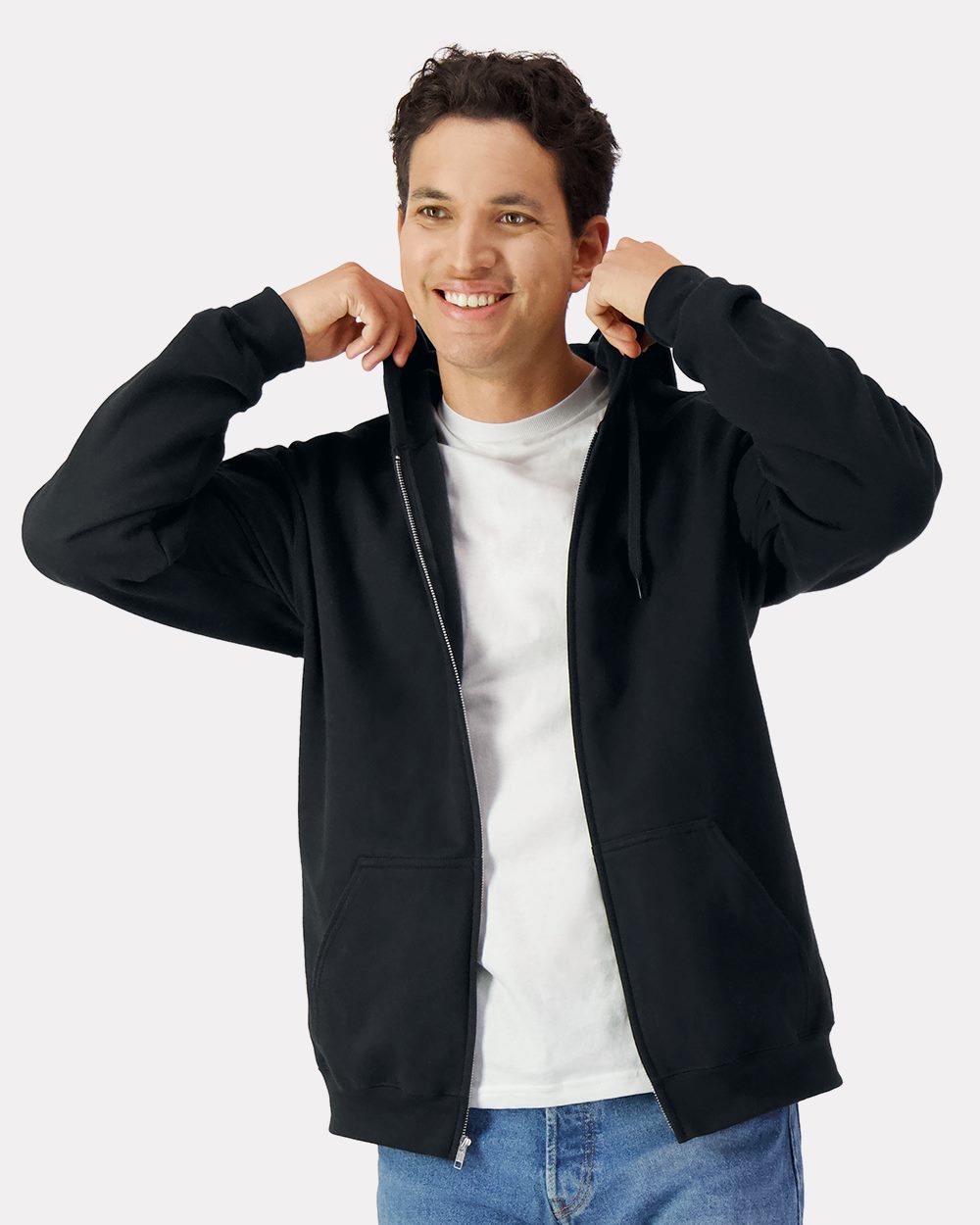 Gildan - Sudadera unisex con capucha y cremallera completa Softstyle® - SF600