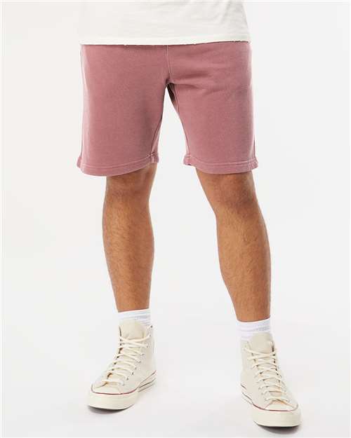 Independent Trading Co. - Pantalones cortos unisex de polar teñido con pigmentos - PRM50STPD