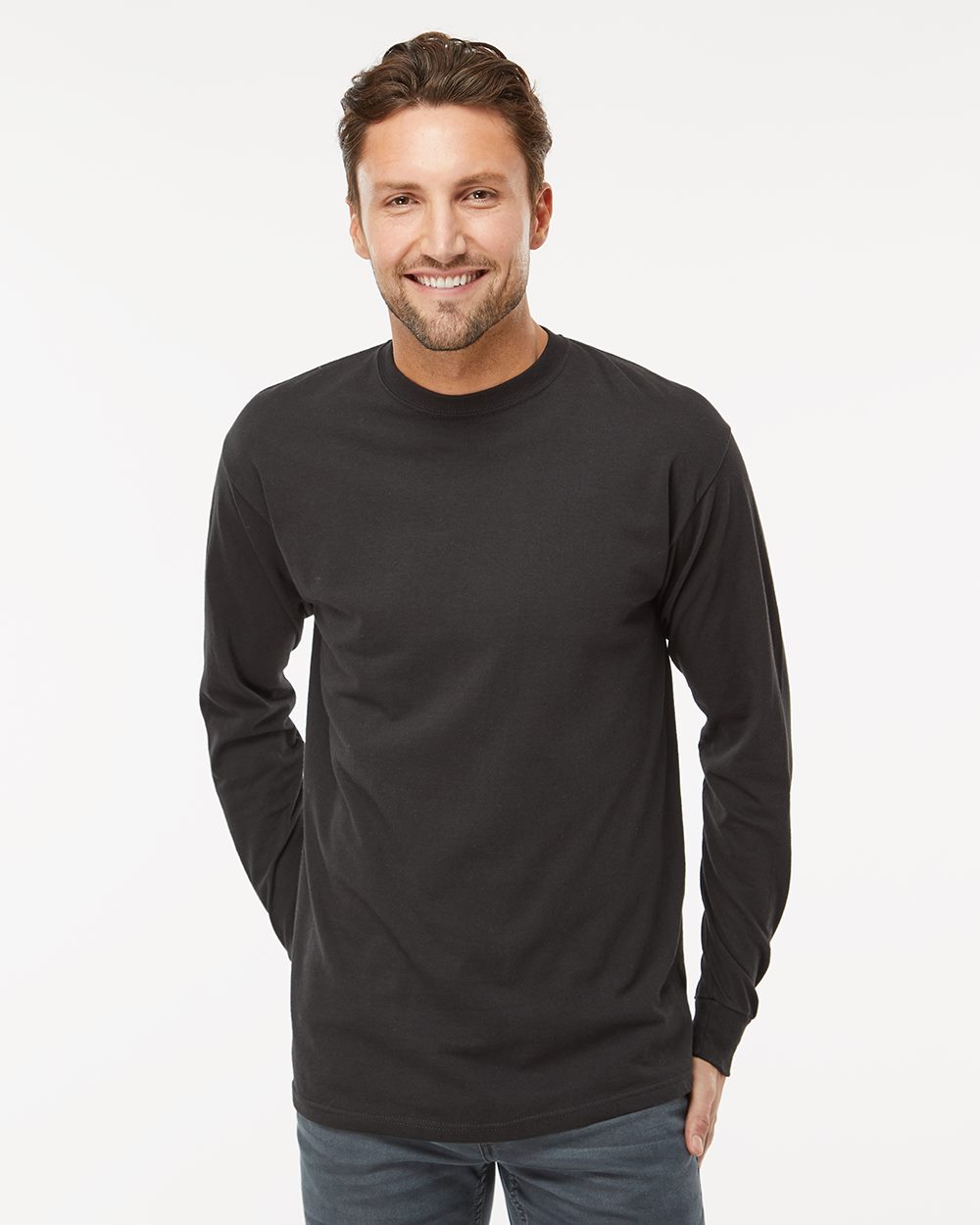 M&O - Unisex Gold Soft Touch Long Sleeve T-Shirt - 4820