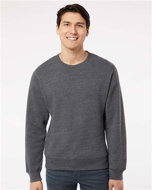 J. America - Unisex Triblend Fleece Crewneck Sweatshirt - 8870