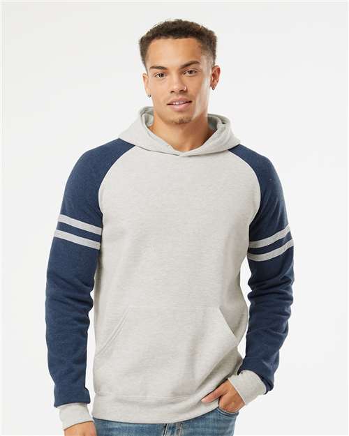 JERZEES - Unisex Nublend® Varsity Colorblocked Raglan Hooded Sweatshirt - 97CR
