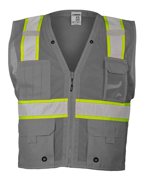Kishigo - Chaleco de malla multibolsillos unisex EV Series® de visibilidad mejorada - B100-111
