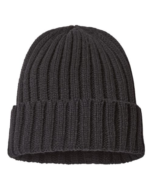 Atlantis Headwear - Gorro de punto trenzado sostenible con puños - SHORE