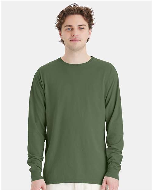 ComfortWash de Hanes - Camiseta unisex de manga larga teñida - GDH200