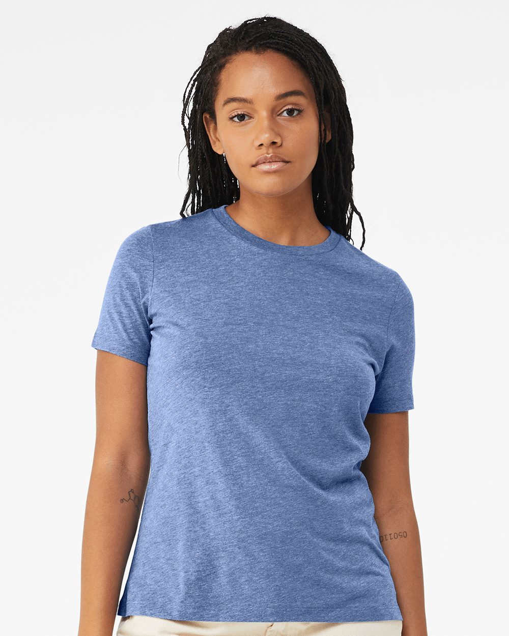 BELLA + CANVAS - Camiseta de triblend de corte relajado para mujer - 6413