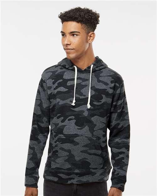 J. America - Men's Triblend Fleece Hooded Sweatshirt - 8871