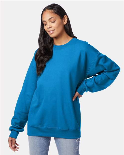 Hanes - Sudadera unisex de cuello redondo Ultimate Cotton® - F260