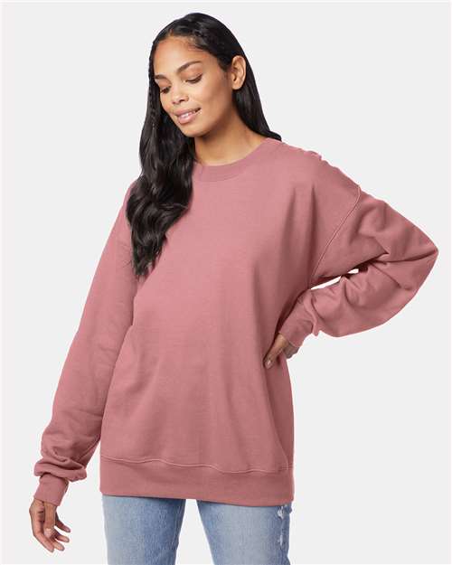 Hanes - Sudadera unisex de cuello redondo Ultimate Cotton® - F260
