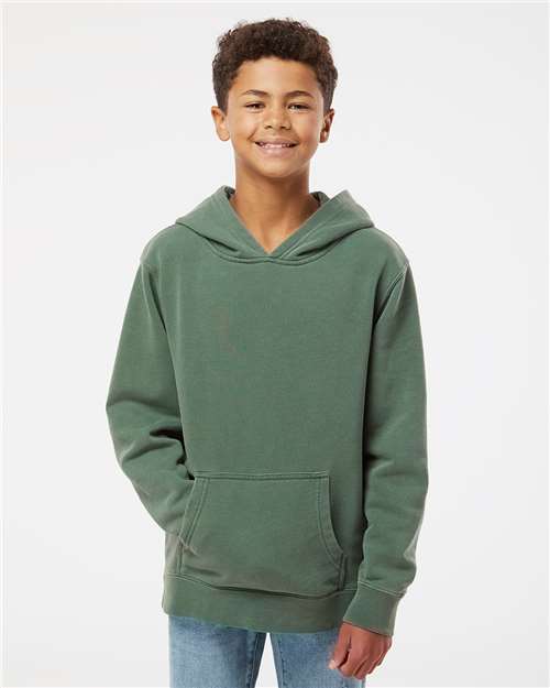 Independent Trading Co. - Sudadera juvenil con capucha, teñido con pigmentos y peso medio - PRM1500Y