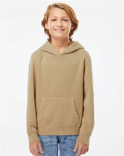 Independent Trading Co. - Sudadera juvenil con capucha, teñido con pigmentos y peso medio - PRM1500Y