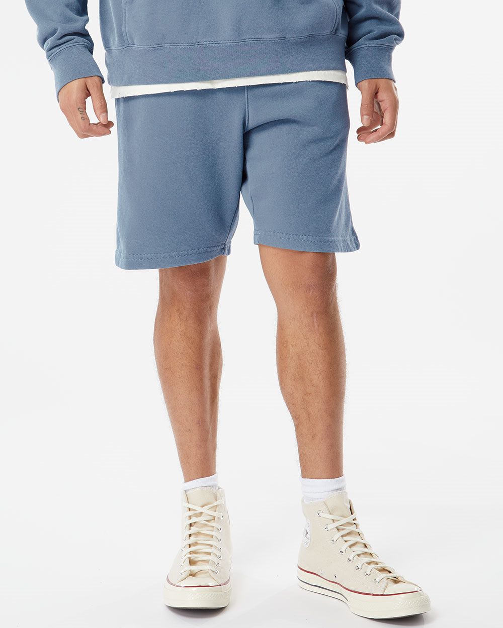 Independent Trading Co. - Pantalones cortos unisex de polar teñido con pigmentos - PRM50STPD