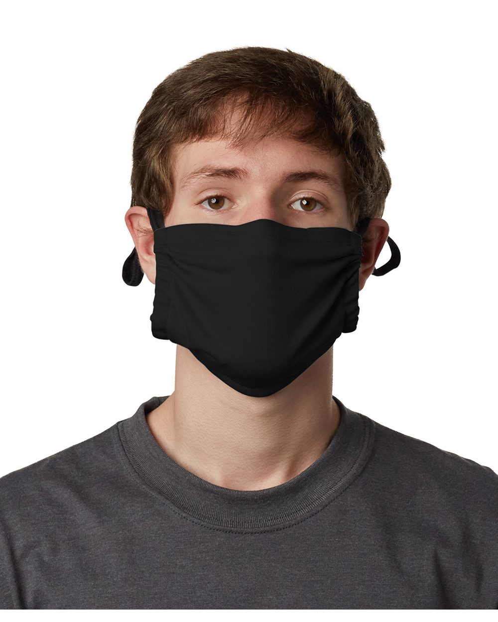 Hanes - Mascarilla facial de bolsillo de poliéster de dos capas - MKPKPR