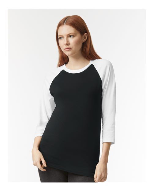 American Apparel - Unisex CVC Raglan Tee - 2003CVC