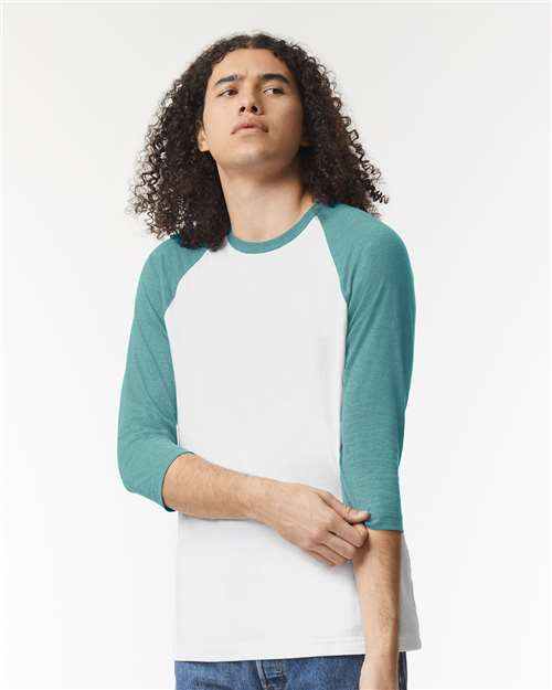 American Apparel - Unisex CVC Raglan Tee - 2003CVC