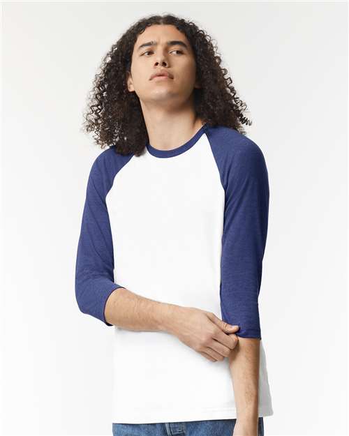 American Apparel - Unisex CVC Raglan Tee - 2003CVC