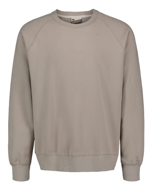 MV Sport - Unisex Vintage Fleece Raglan Crewneck Sweatshirt - 17116