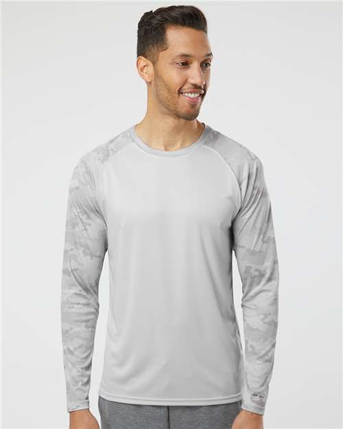 Paragon - Unisex Cayman Performance Camo Colorblocked Long Sleeve T-Shirt - 216