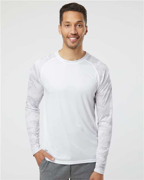 Paragon - Unisex Cayman Performance Camo Colorblocked Long Sleeve T-Shirt - 216
