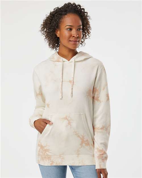 Independent Trading Co. - Sudadera unisex con capucha y teñido anudado de peso medio - PRM4500TD