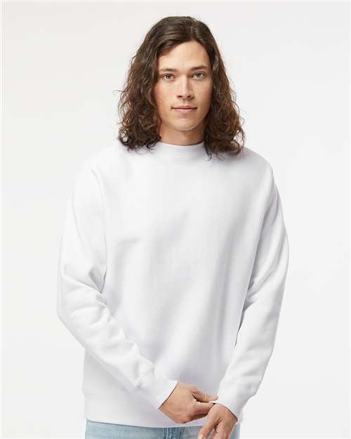 Independent Trading Co. - Sudadera unisex Legend Premium de peso pesado con cuello redondo y tejido cruzado - IND5000C