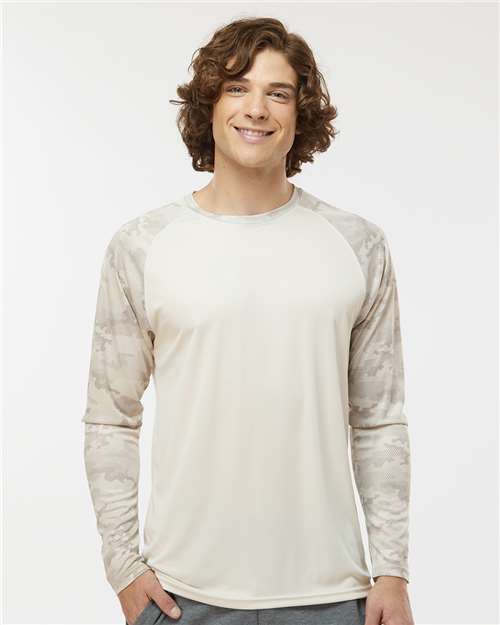 Paragon - Unisex Cayman Performance Camo Colorblocked Long Sleeve T-Shirt - 216
