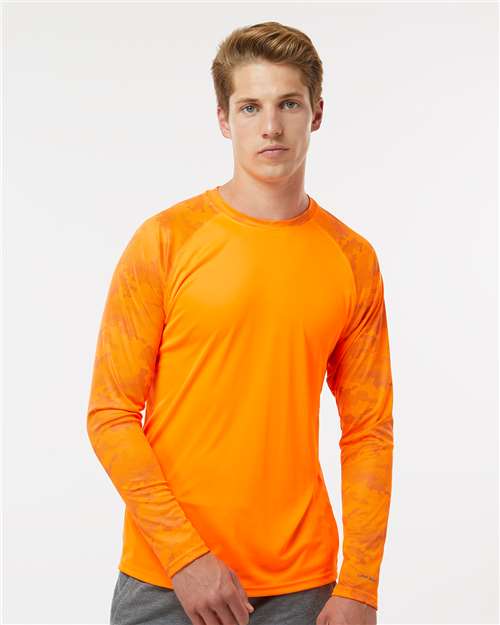 Paragon - Unisex Cayman Performance Camo Colorblocked Long Sleeve T-Shirt - 216